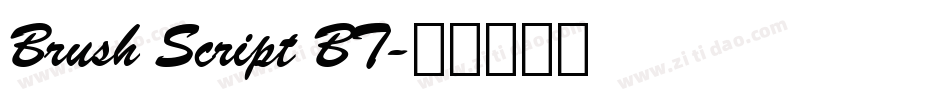 Brush Script BT字体转换